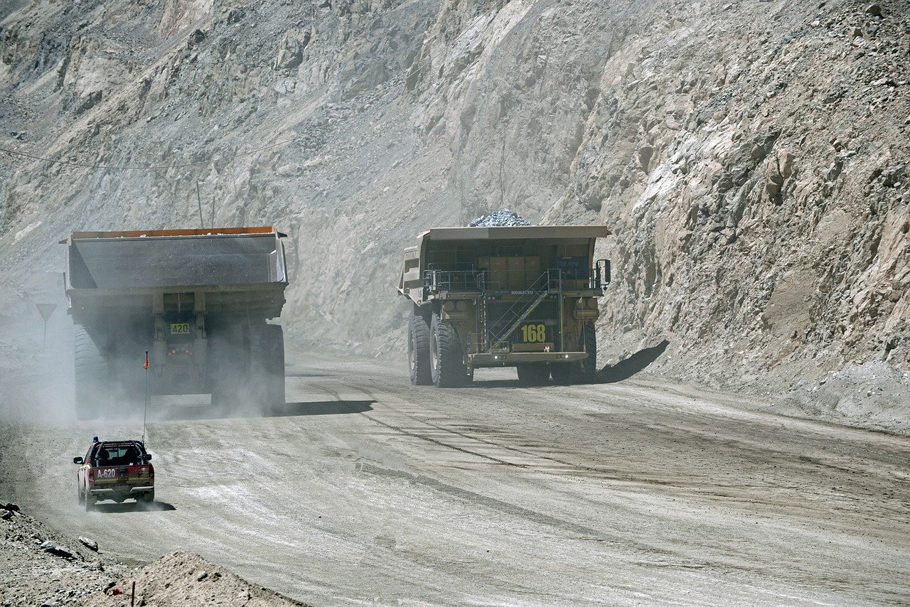 Mining noise haul trucks